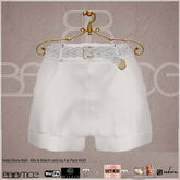 Baiastice_Crocus Leather Shorts-Snow