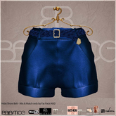 Baiastice_Crocus Leather Shorts-Blue