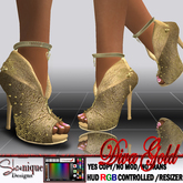 PROMO **SD** Diva Gold Ankle Boots RGB  BOXED//