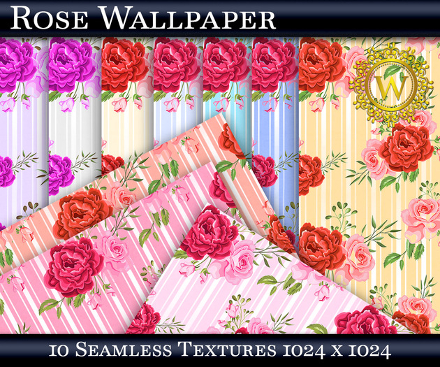 Rose Wallpaper 10 Seamless Textures