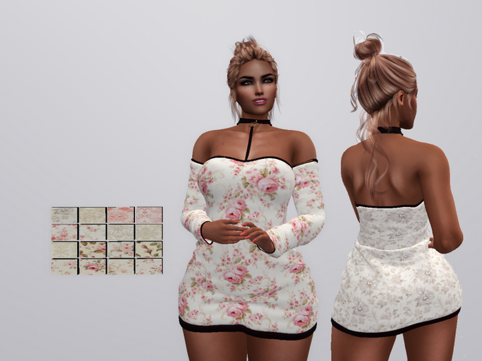 Mia Dress roses Maitreya.