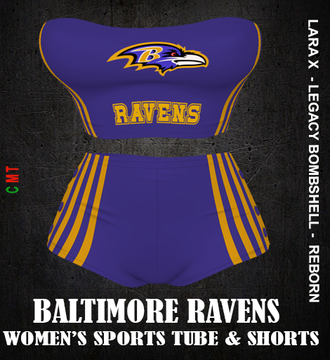 BALTIMORE RAVENS  Women's Sports Tube & Shorts