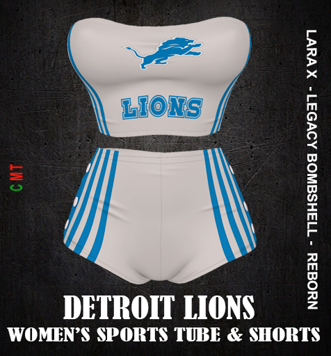 DETROIT LIONS Women's Sports Tube & Shorts