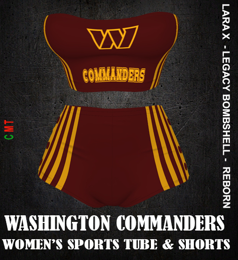 WASHINGTON COMMANDERS Women's Sports Tube & Shorts
