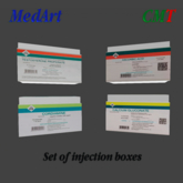 MedArt - Set of injection boxes . Bag