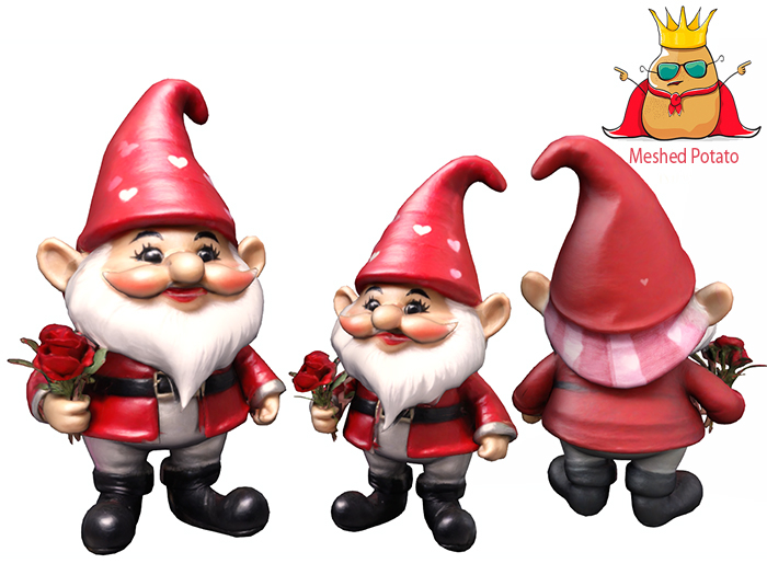 Meshed Potato Valentine Gnome  Full Perm