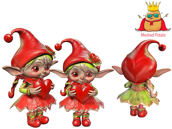 Meshed Potato Valentine Elf Full Perm