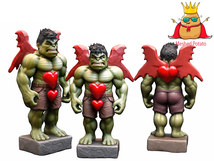Meshed Potato Valentine Hulk In Love Full Perm