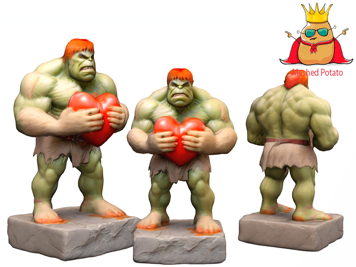 Meshed Potato Valentine Hulk Full Perm