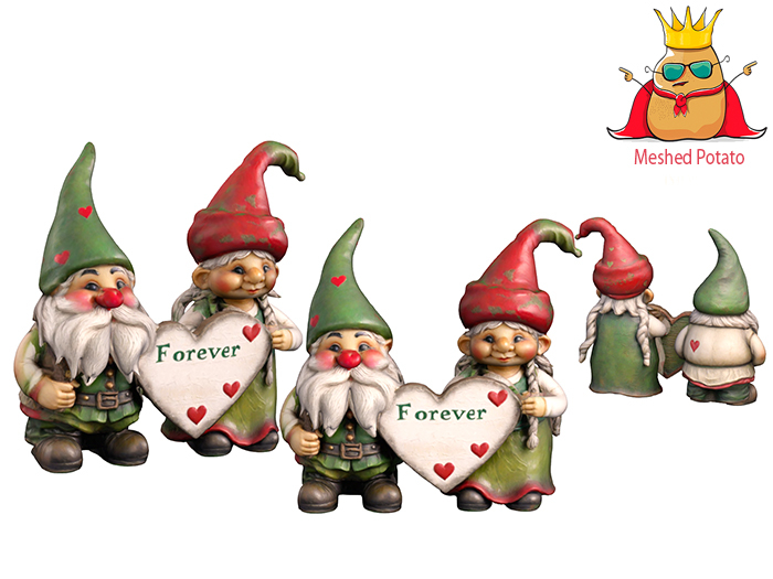Meshed Potato Valentine Gnomes Full Perm
