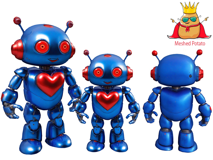 Meshed Potato Valentine Robot Boy Full Perm