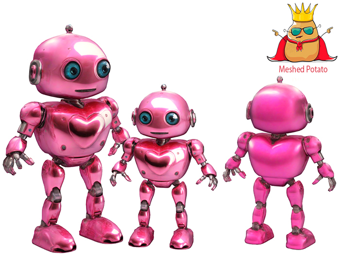 Meshed Potato Valentine Robot Girl  Full Perm