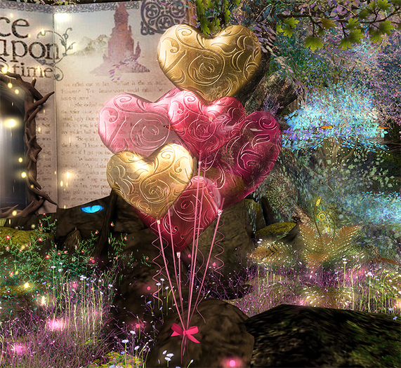~AD~ "Happy Valentines Day Heart Balloons V.2 