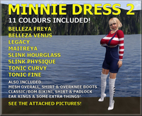MINNIE DRESS 2 - OVERALL - WHITE DEMO - (BOXED!)