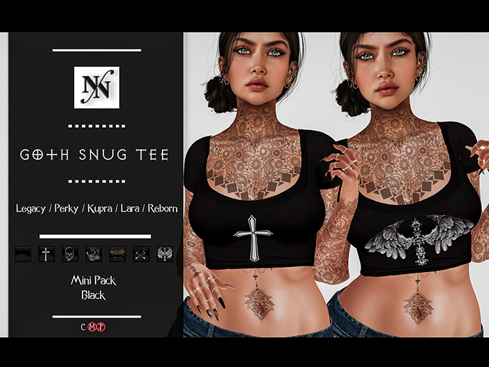 ::NN:: Goth Snug Tee // Mini Pack // Black  