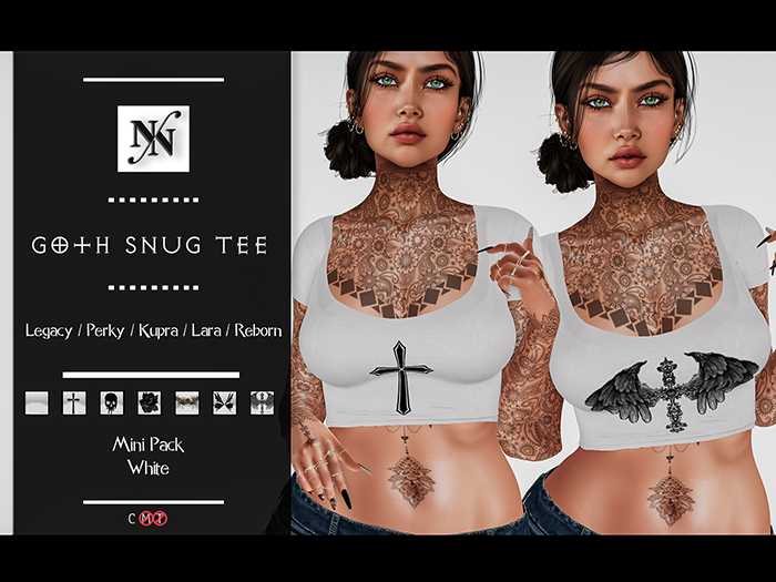 ::NN:: Goth Snug Tee // Mini Pack // White  