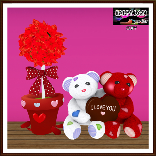 Valentines - Teddy Bears in Love