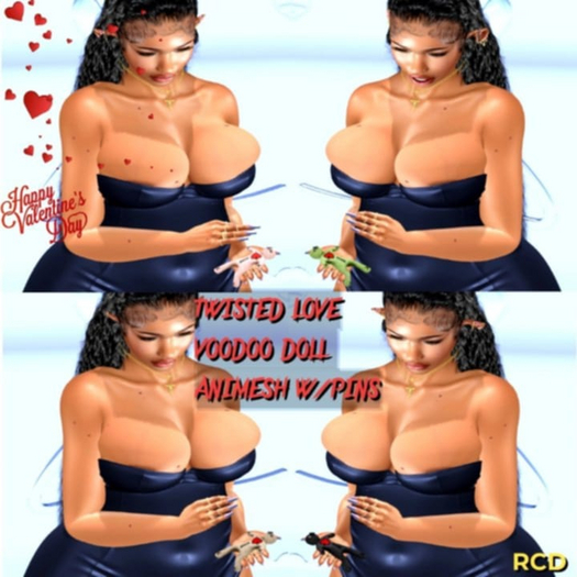 TWISTED LOVE VOODOO DOLL GREEN ANIMESH
