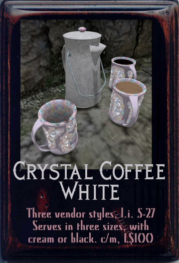 Crystal Coffee - White