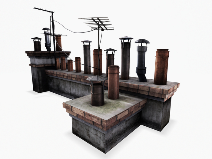 ionic : Rooftop Chimneys & Antennas