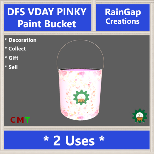 DFS Vday Pinky Paint Bucket (2) ACTUAL ITEM
