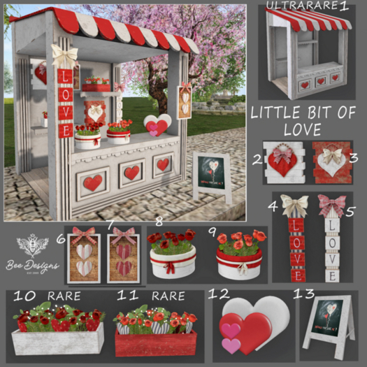 Bee Designs Little Bit Of Love - Complete Set