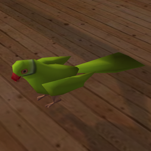 [GLUBBY] Lowpoly Indian Ringneck