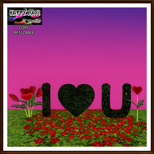 Valentines - I <3 You Topiary and Heart Flowers