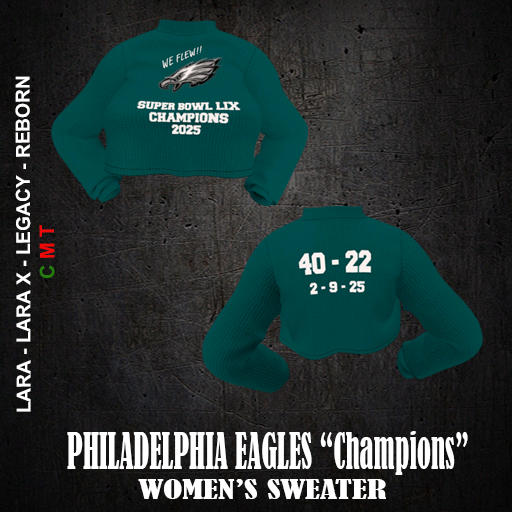 PHILADELPHIA EAGLES - "Champions"  Women's Sweater