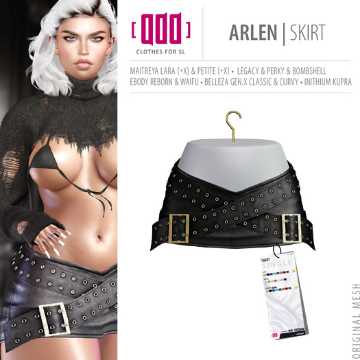 [ADD] Arlen Skirt - Black