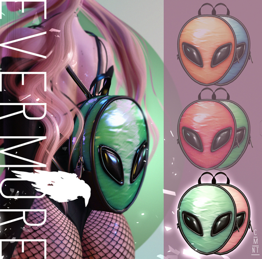 EVERMORE - ALIEN BABEPACK (L.GREEN+PINK) - UNPACKER