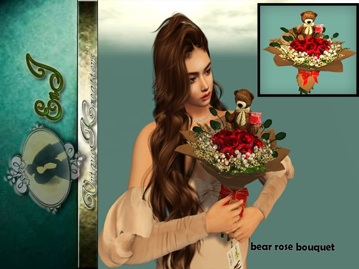 bear rose bouquet