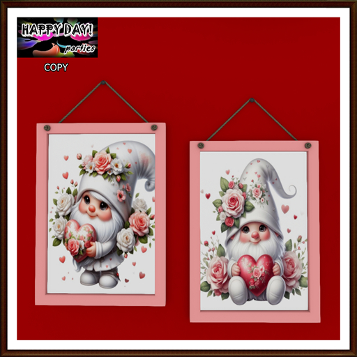 Valentine's - Gnome Vertical Picture 1 and 2