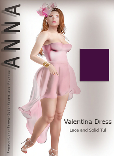A N N A - Valentina Dress-Purple