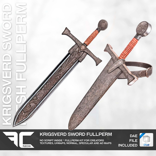 FLECHA Krigsverd Sword Fullperm