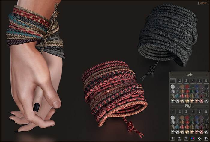 [ kunst ] - Jordan wrap bracelets