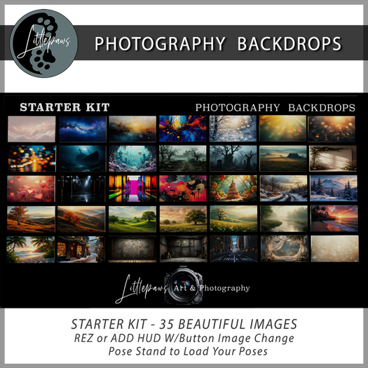 Littlepaws Photography Backdrops - STARTER KIT