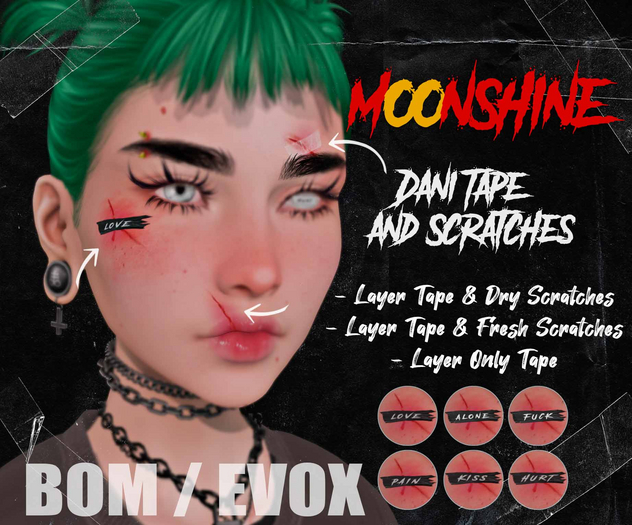 ::moonshine:: Dani Tape & Scratches (add)