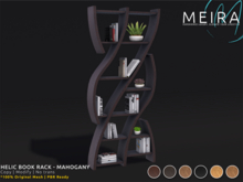Helic Book Rack - Mahogany