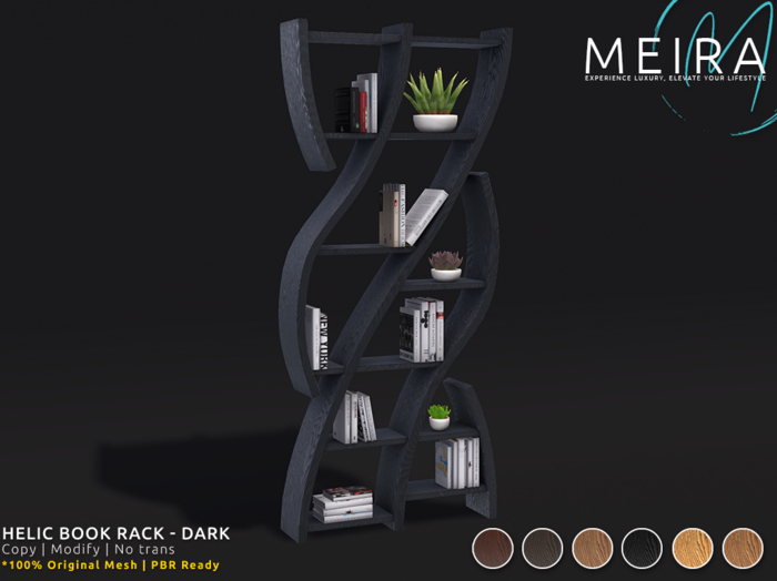 Helic Book Rack - Dark