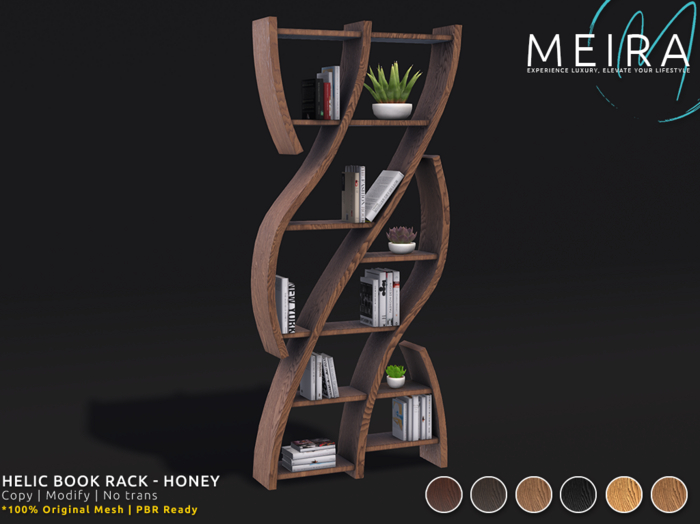 Helic Book Rack - Honey