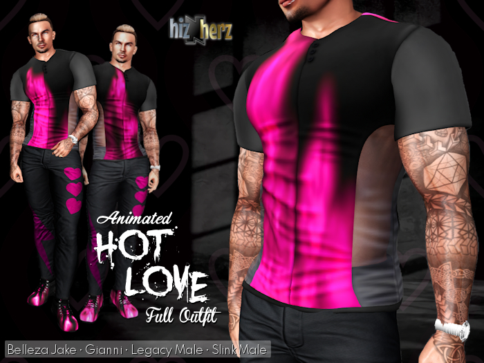 hizNherz Hot Love Men's Outfit (Animated)