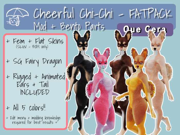 +QC+ Cheerful Chi-Chi - Chihuahua BOM Mod - FATPACK