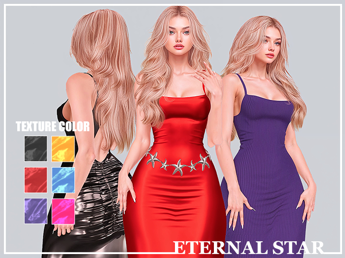 #68 - ETERNAL STAR - Dress Pack Texture (6 colors)
