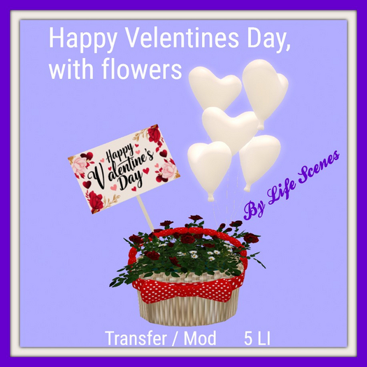 (LS) Happy Velentines Day with flowers