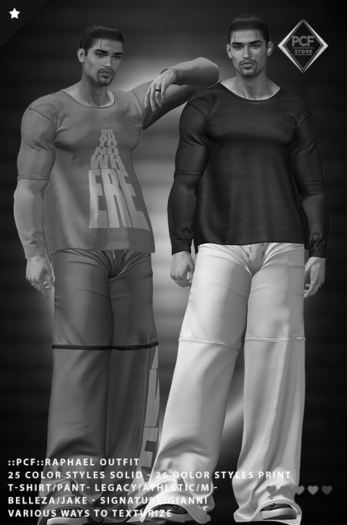 ::PCF:: Raphael Outfit Fatpack DEMO (Wear me & Touch me)