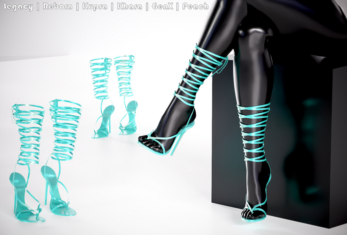 Sakura Biruza Heels 