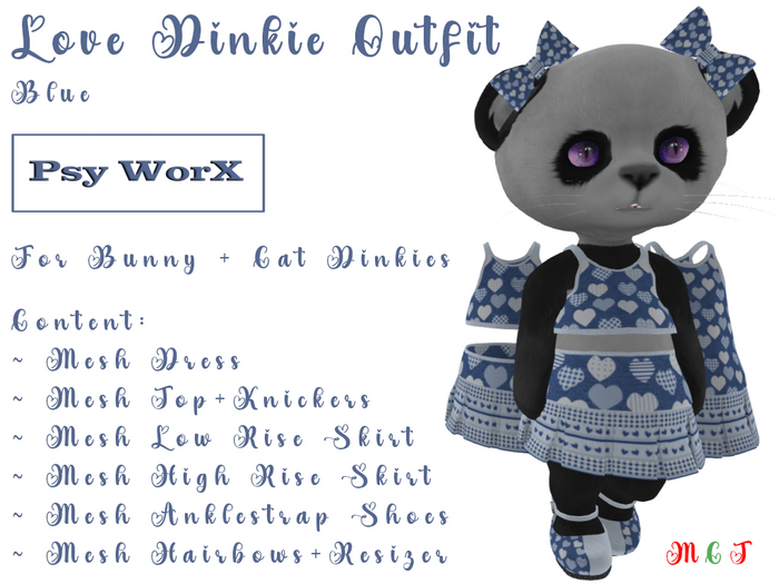 >Psy WorX< Love Dinkie Outfit Blue