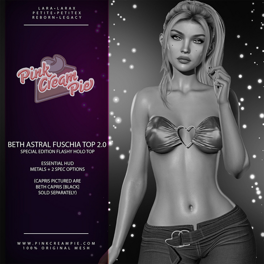 Beth Tube Top 2.0 [Astral Fuschia DEMO] - Maitreya Lara • LaraX • Petite • PetiteX • Legacy • Reborn Clothing