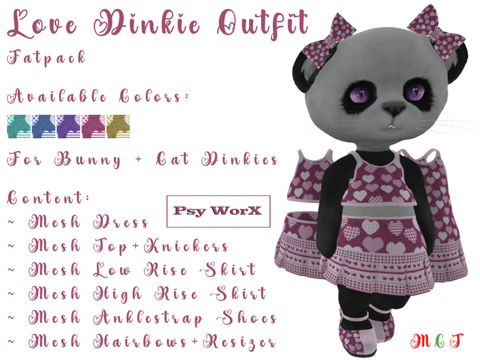 >Psy WorX< Love Dinkie Outfit Fatpack
